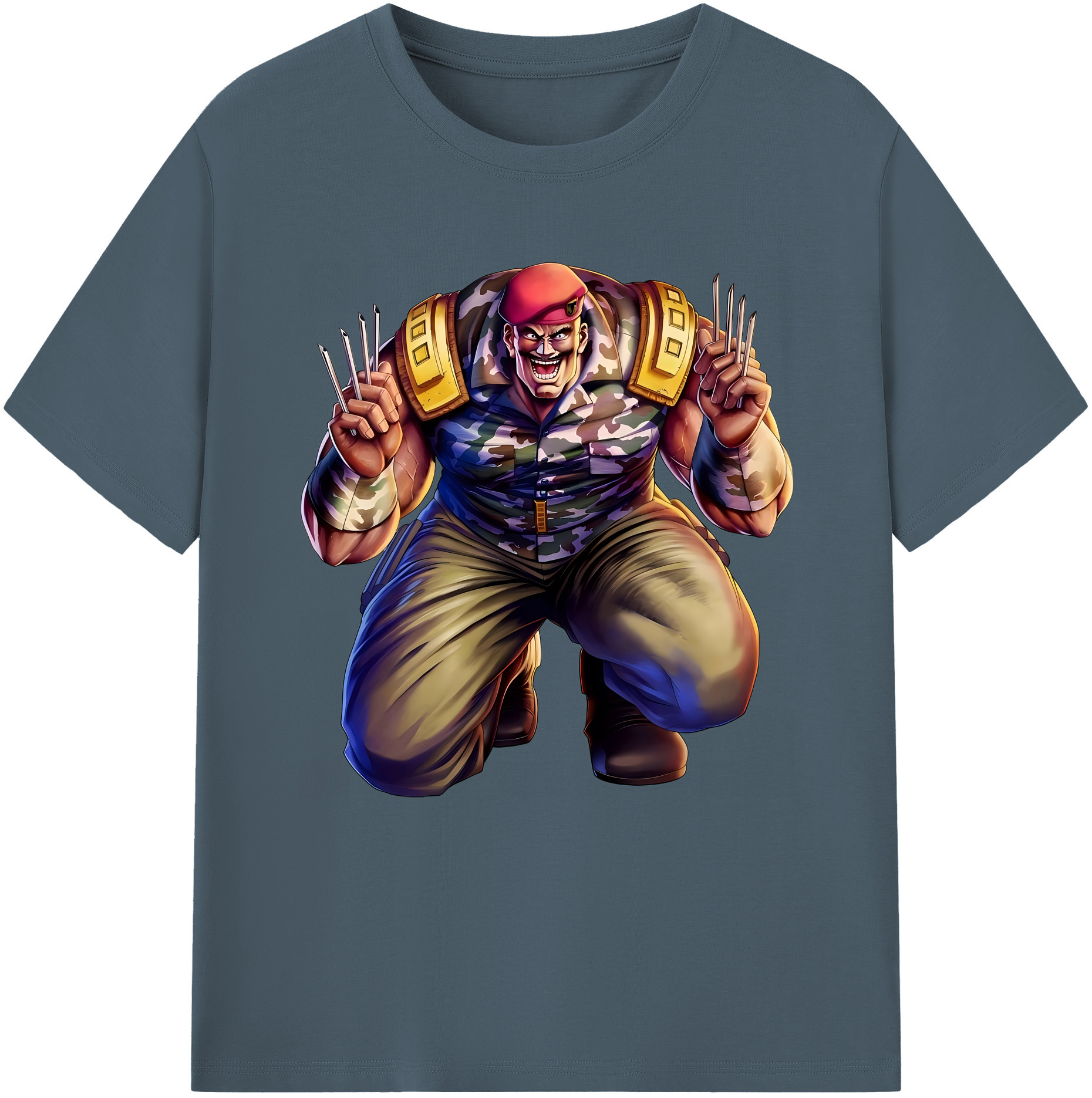 （画像用） 北斗の拳 Fist of the North Star 綿100％半袖Tシャツ（フロントプリント）